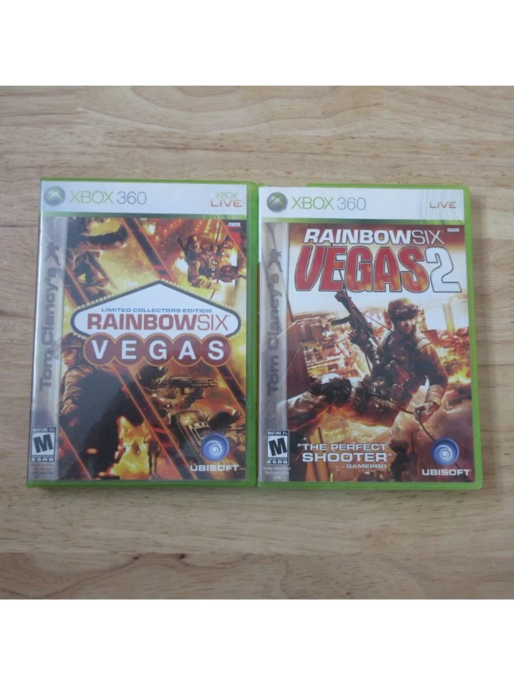 Tom Clancy's Rainbow Six Vegas - 2 Game Bundle - (Microsoft Xbox 360, 2006)